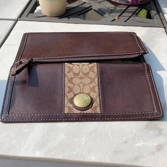 Coach trifold leather wallet - Picture 4 of 9